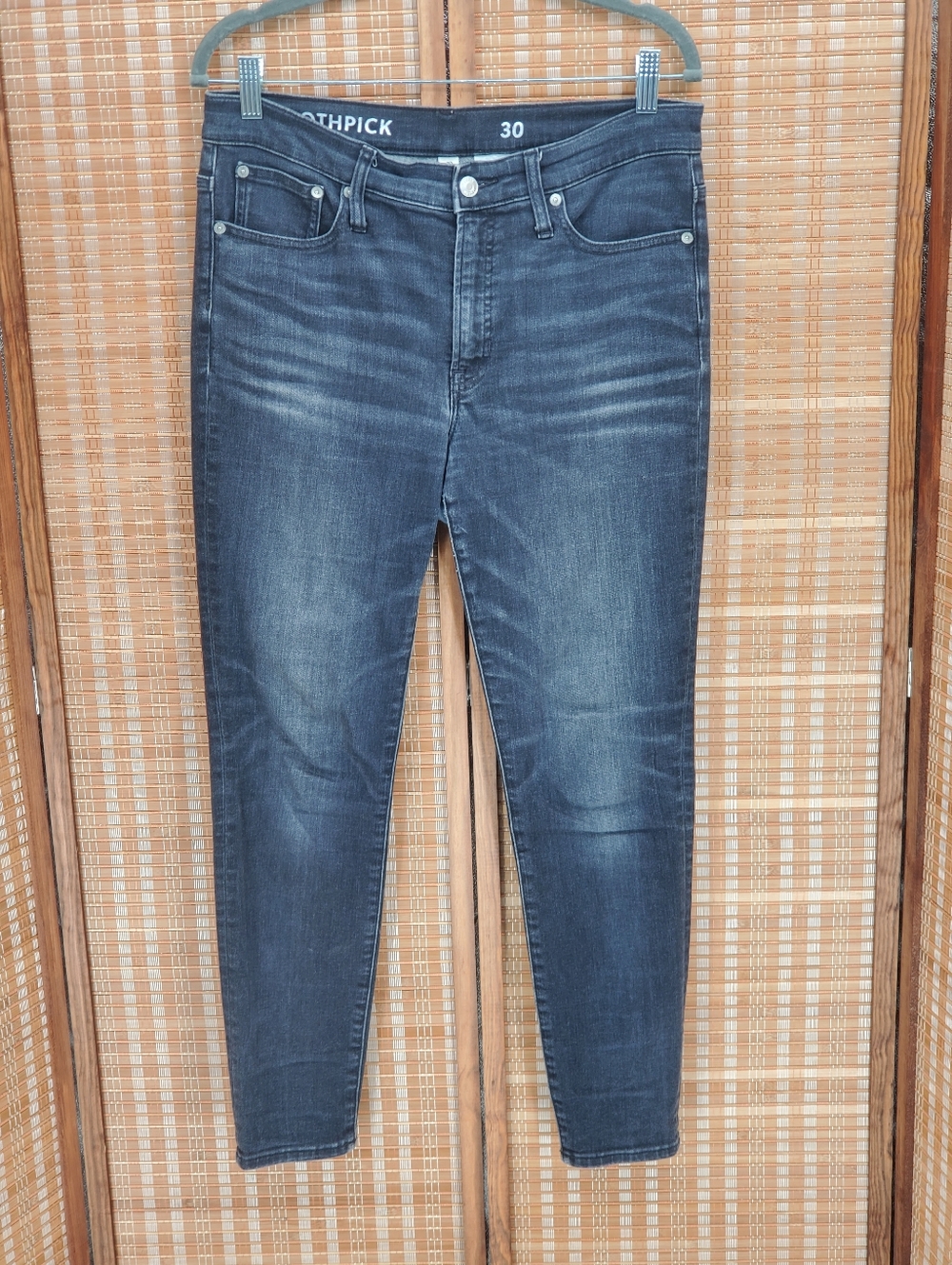 ♤ J Crew Toothpick Jeans Black Size 30